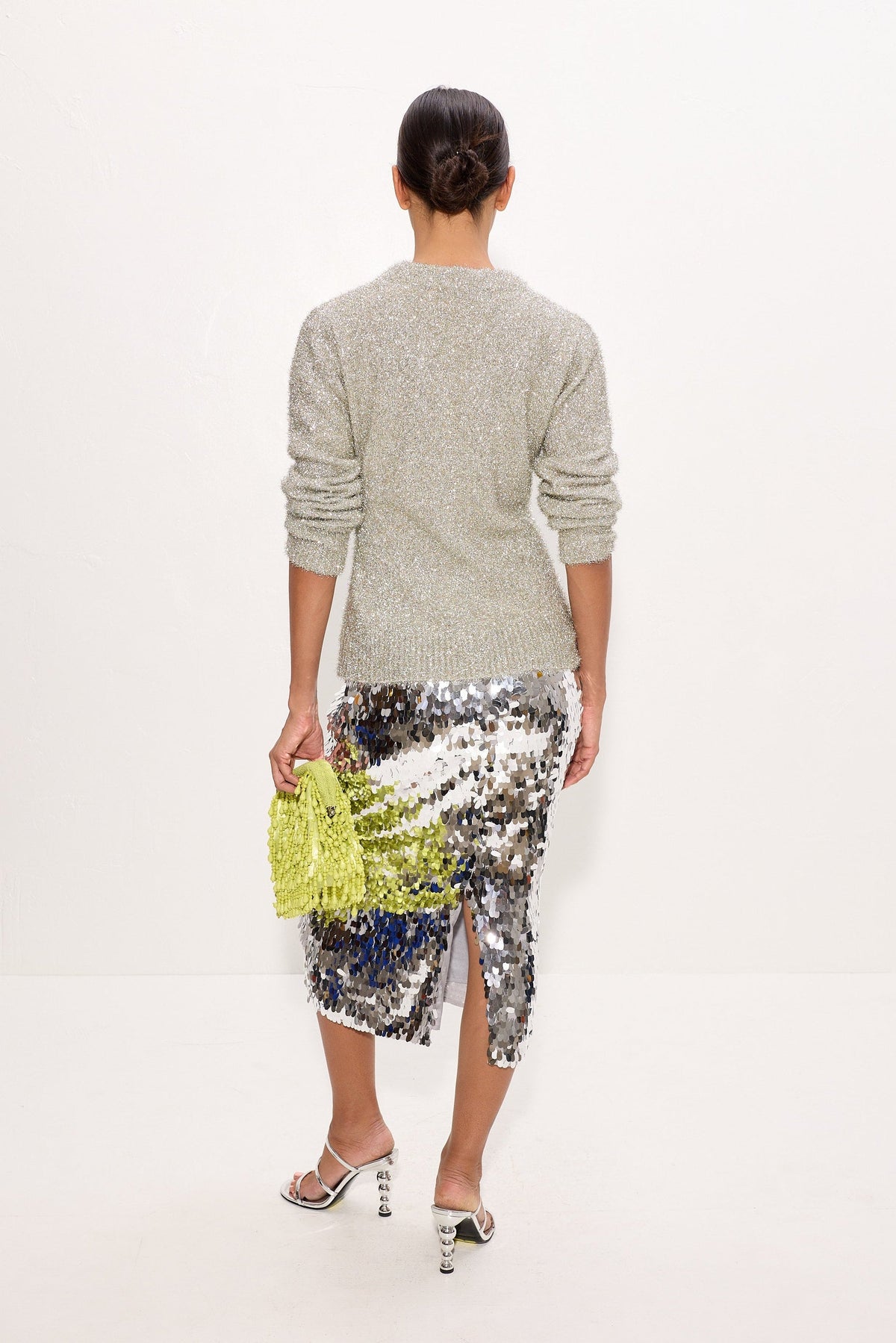 Simon Miller Mia Sequin Skirt - Satellite Silver