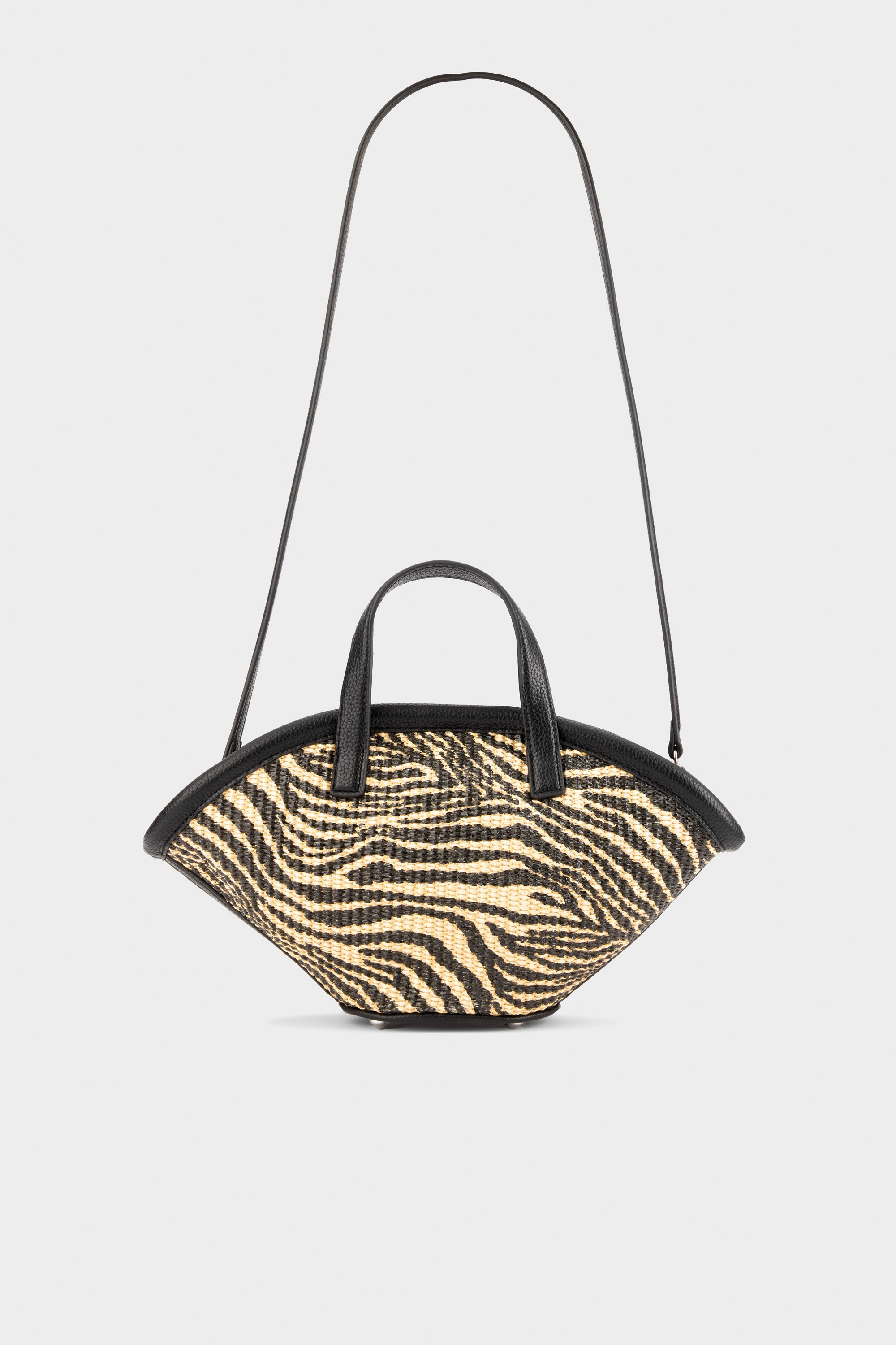 Simon Miller Mini Mercado Tote - Black/Natural Zebra