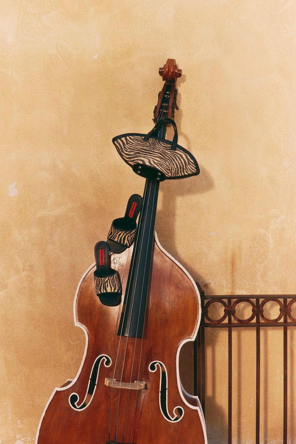 Simon Miller Mini Mercado Tote - Black/Natural Zebra