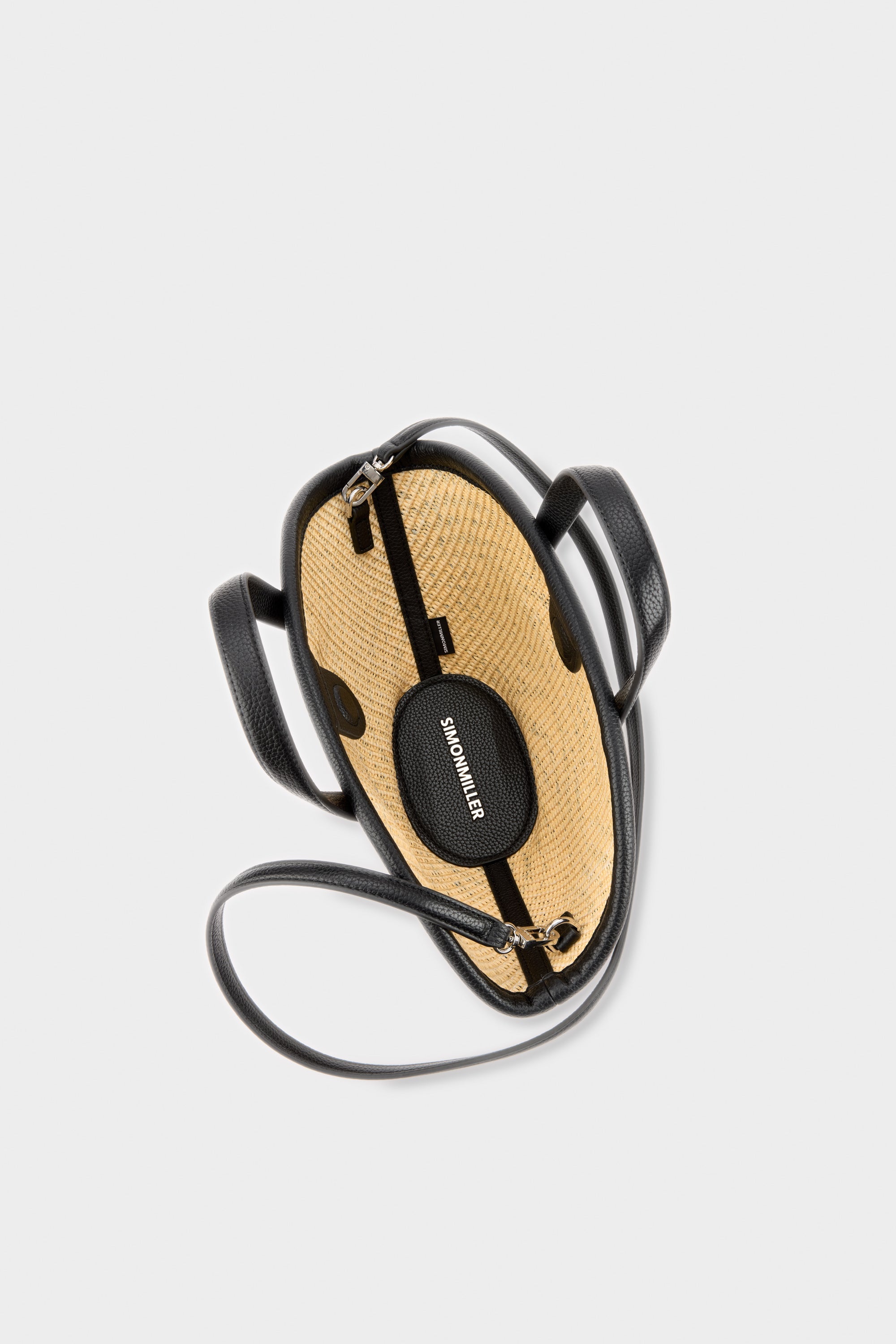 Simon Miller Mini Mercado Tote - Black/Natural Zebra