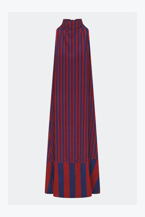 Simon Miller Mona Crepe Dress - Navy/Henna