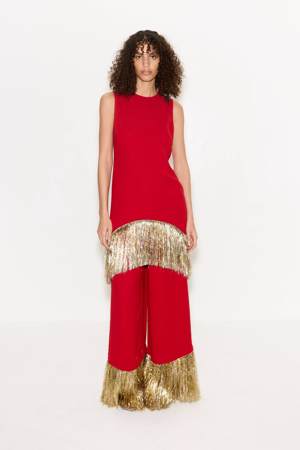 Simon Miller Naomi Fringe Pant - Lucky Red