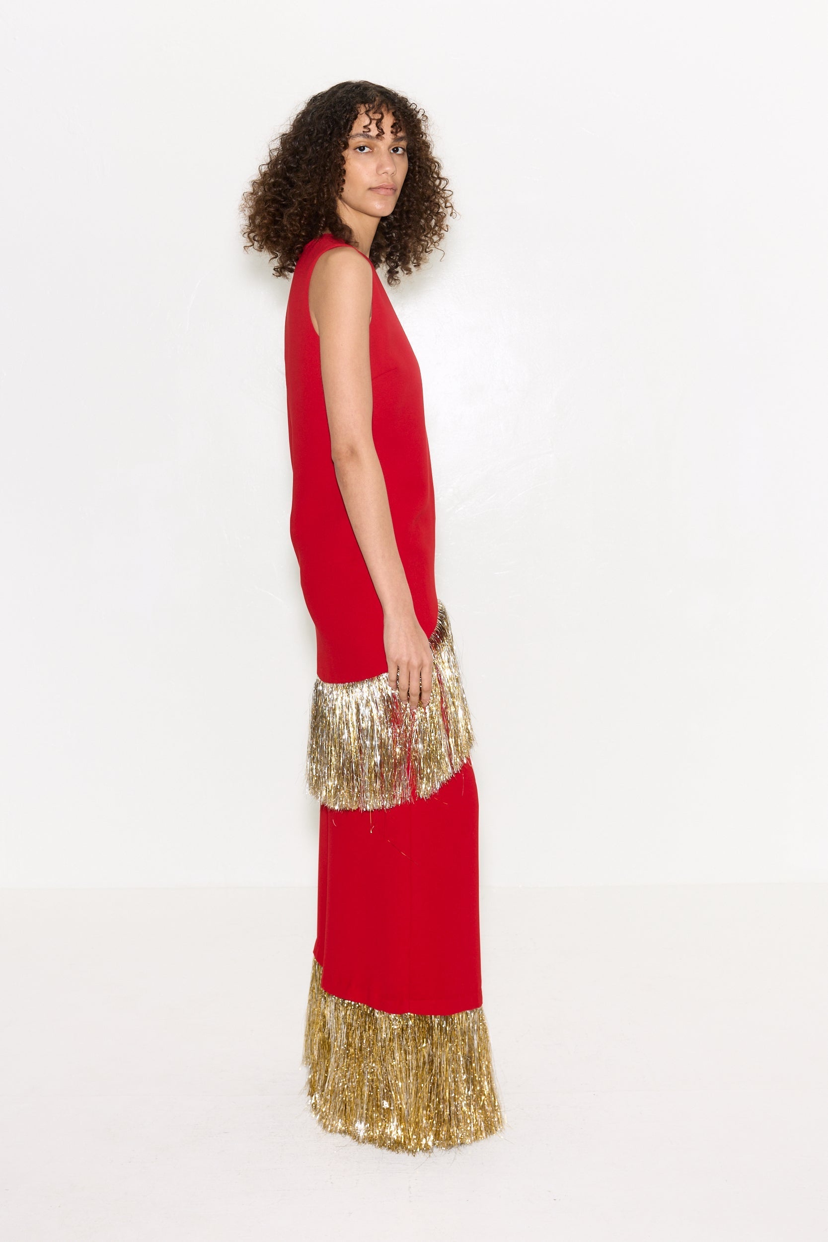 Simon Miller Naomi Fringe Pant - Lucky Red