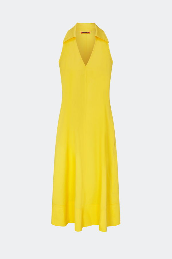 Simon Miller Nava Poplin Midi Dress - Sungold