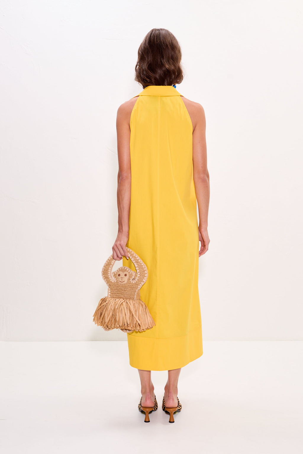 Simon Miller Nava Poplin Midi Dress - Sungold