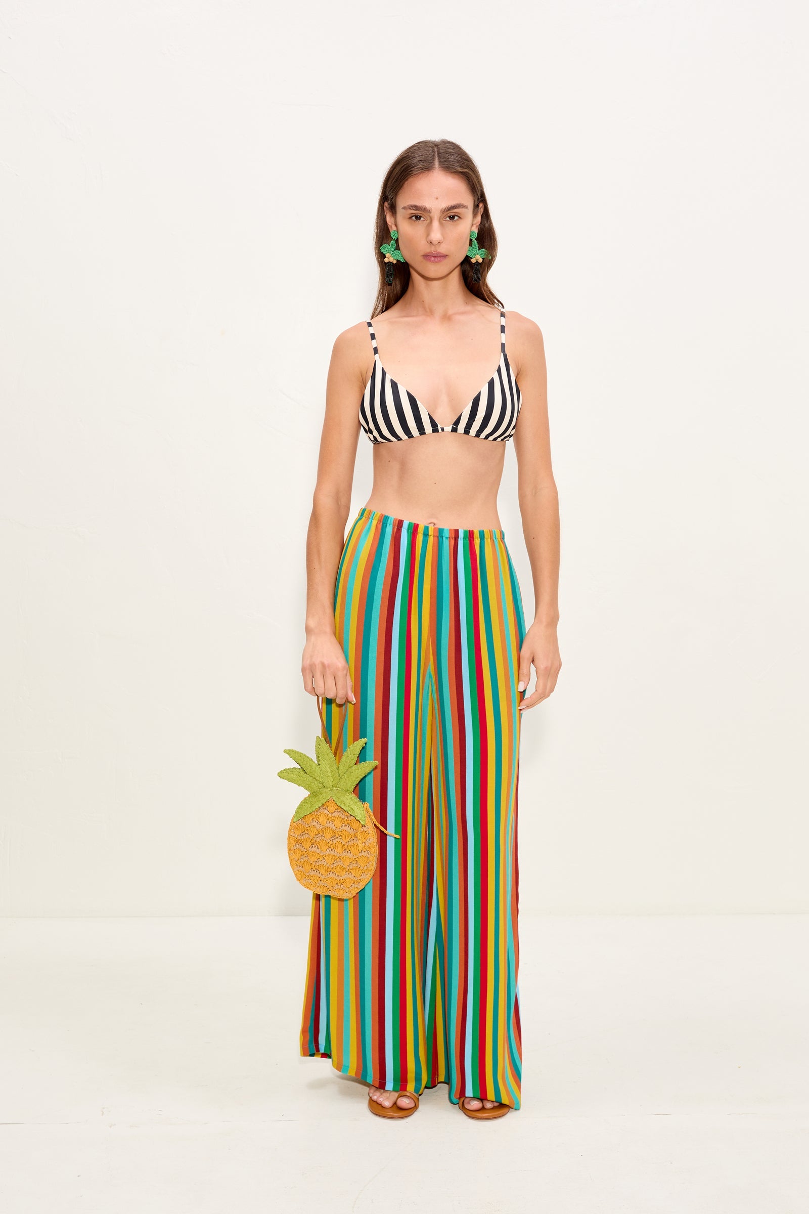 Simon Miller Pineapple Wristlet Clutch - Yellow Multi
