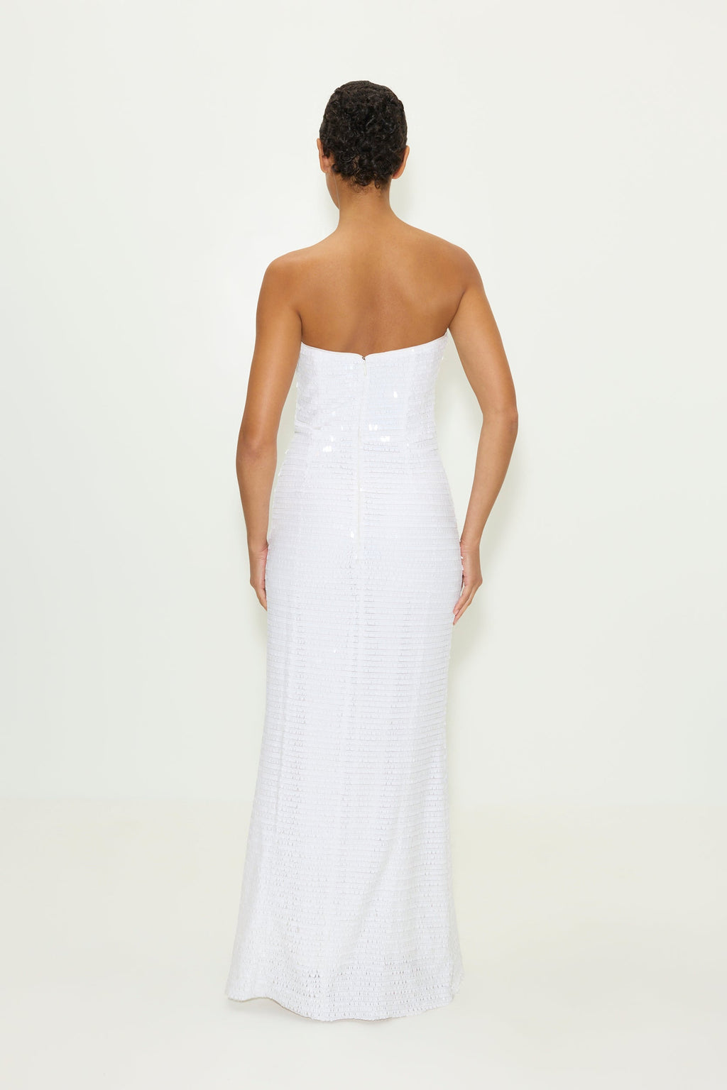 Simon Miller Sculpty Strapless Sequin Dress - Macadamia