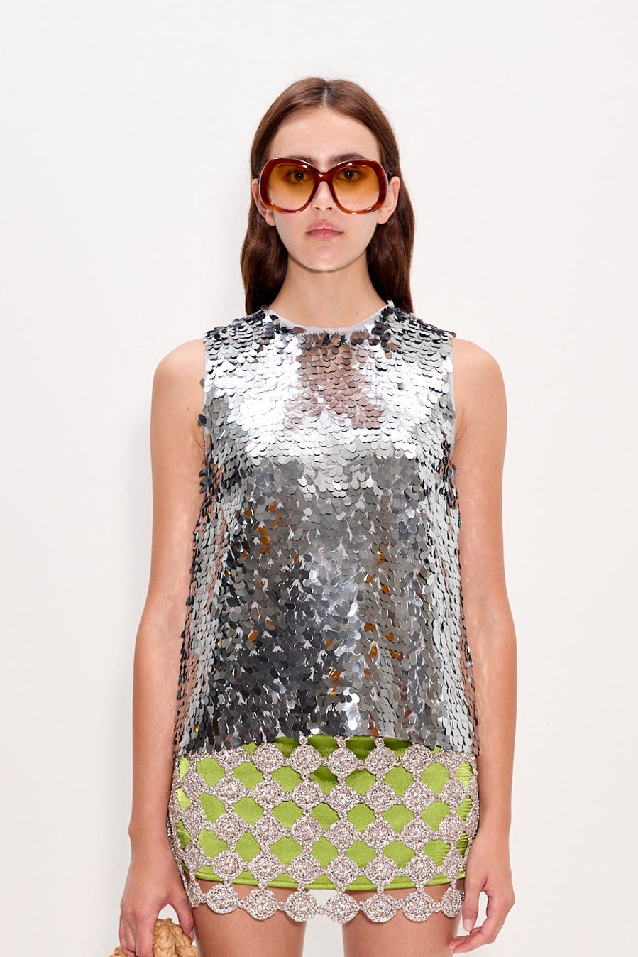 Simon Miller Shirley Sequin Top - Satellite Silver