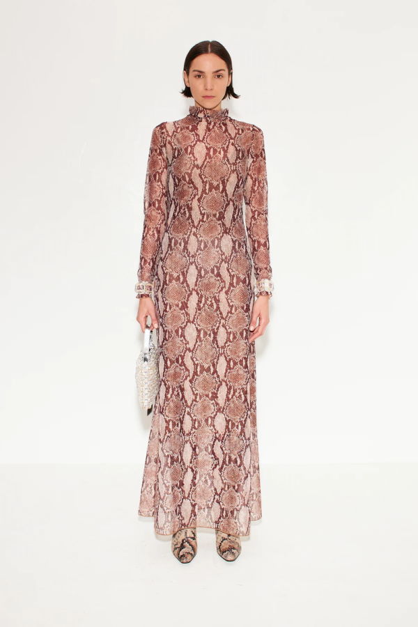 Simon Miller Zesty Mesh Dress - Snake Print