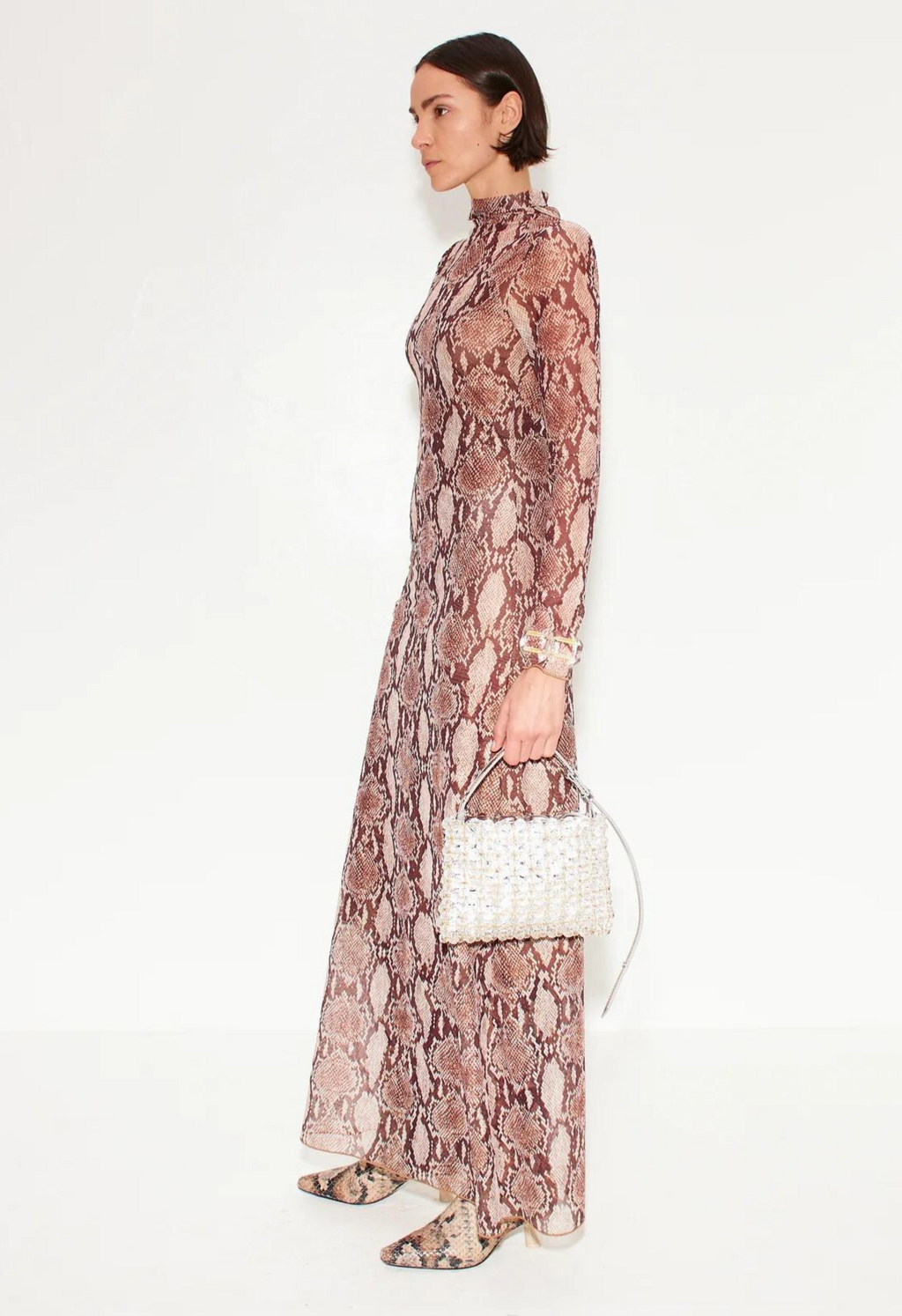 Simon Miller Zesty Mesh Dress - Snake Print