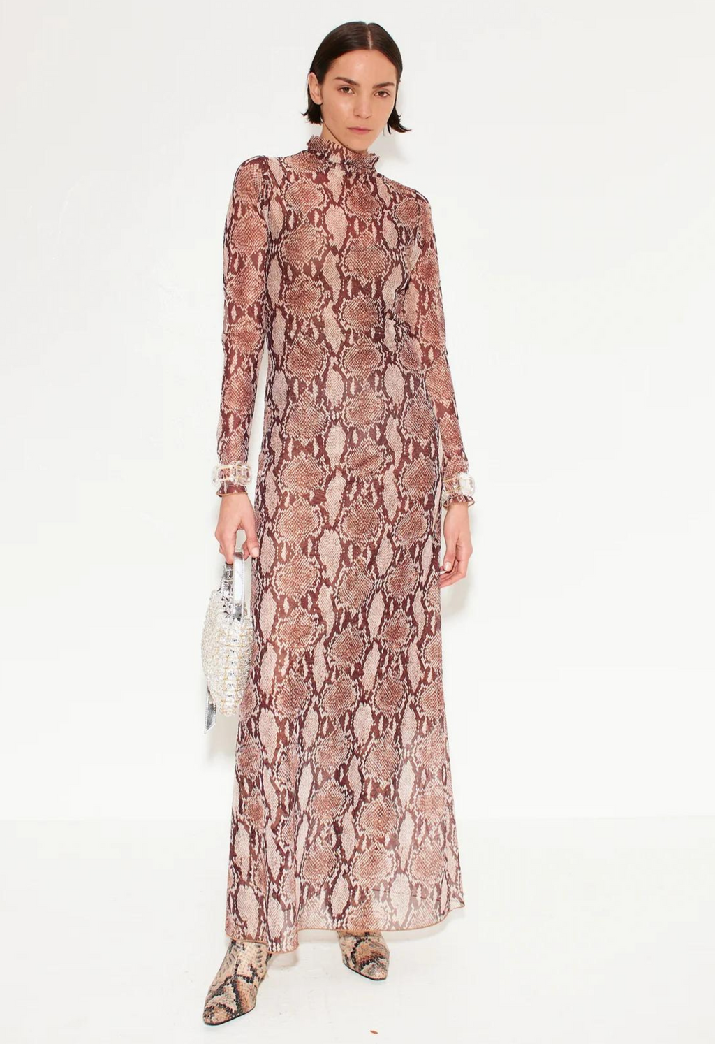 Simon Miller Zesty Mesh Dress - Snake Print