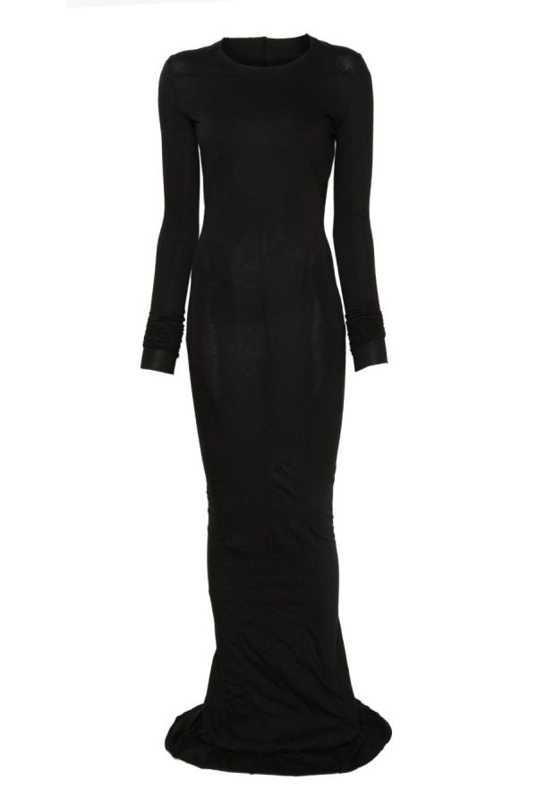 Rick Owens Simple EDFU Gown Dress - Black