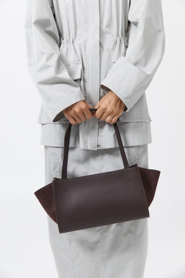 St. Agni Slim Wonton Tote - Coffee