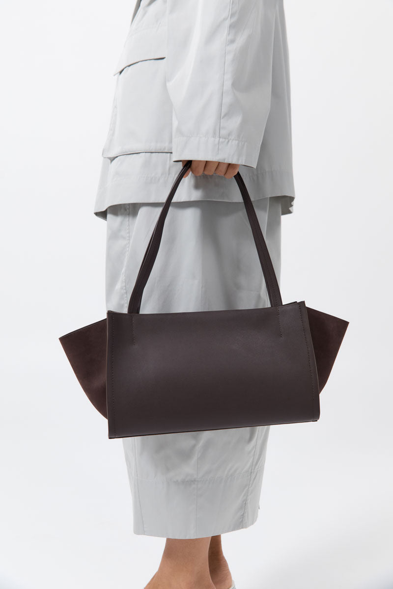 St. Agni Slim Wonton Tote - Coffee