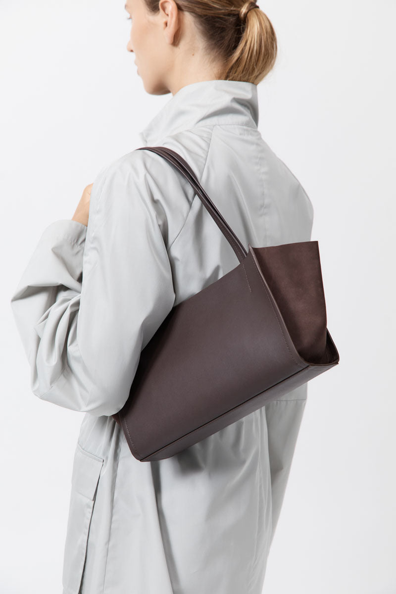 St. Agni Slim Wonton Tote - Coffee