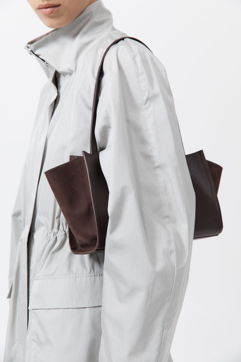 St. Agni Slim Wonton Tote - Coffee