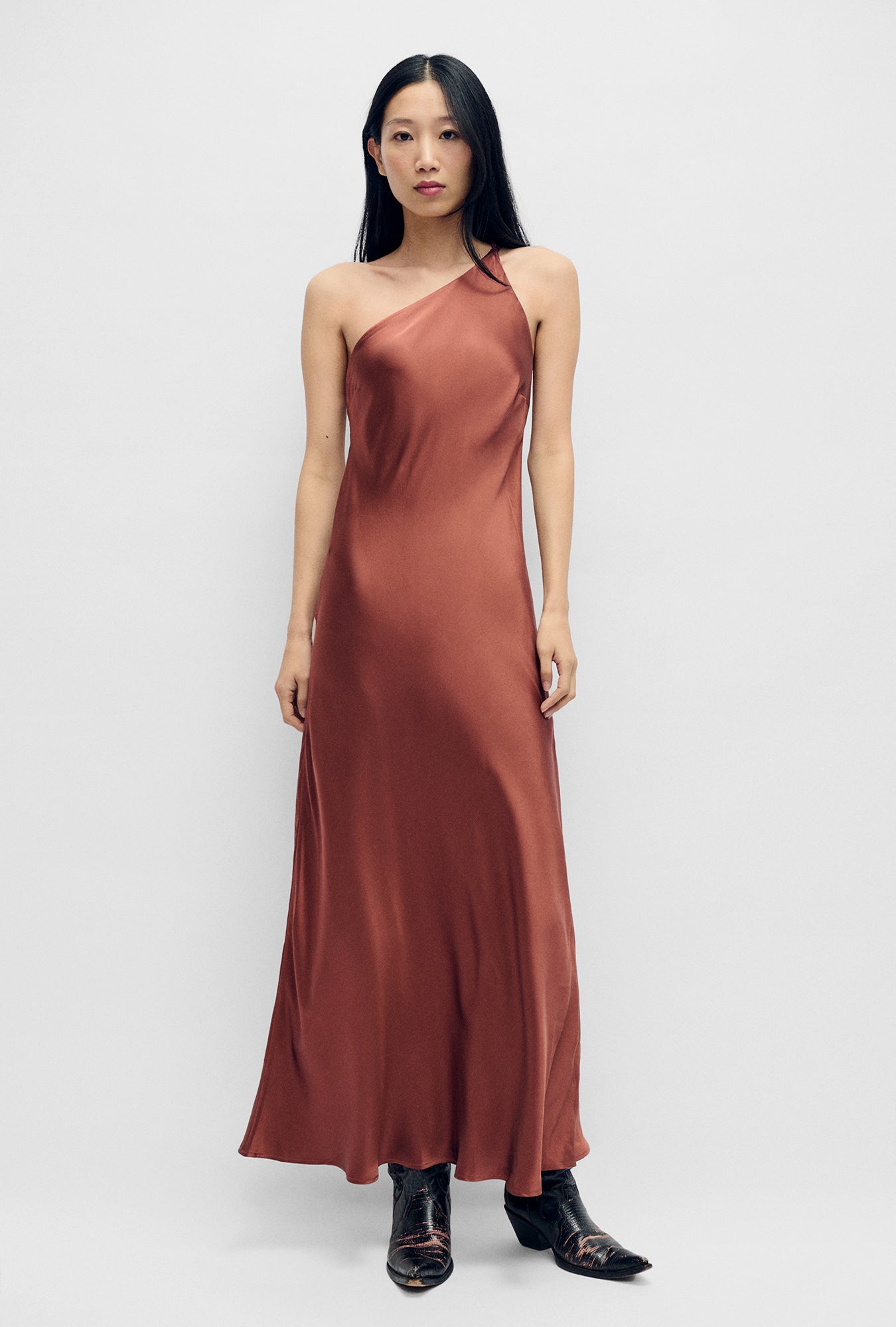 Silk Laundry Slope Dress - Canyon