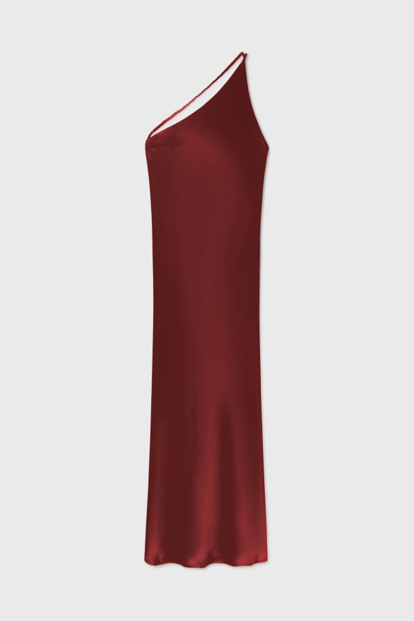 Silk Laundry Slope Dress - Canyon
