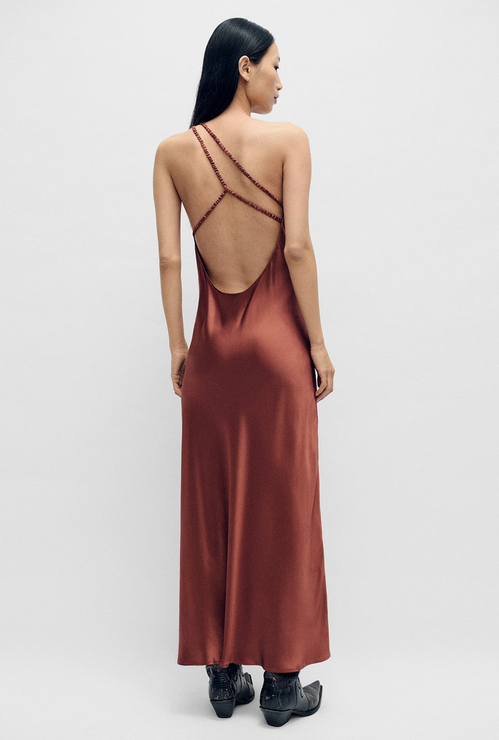 Silk Laundry Slope Dress - Canyon