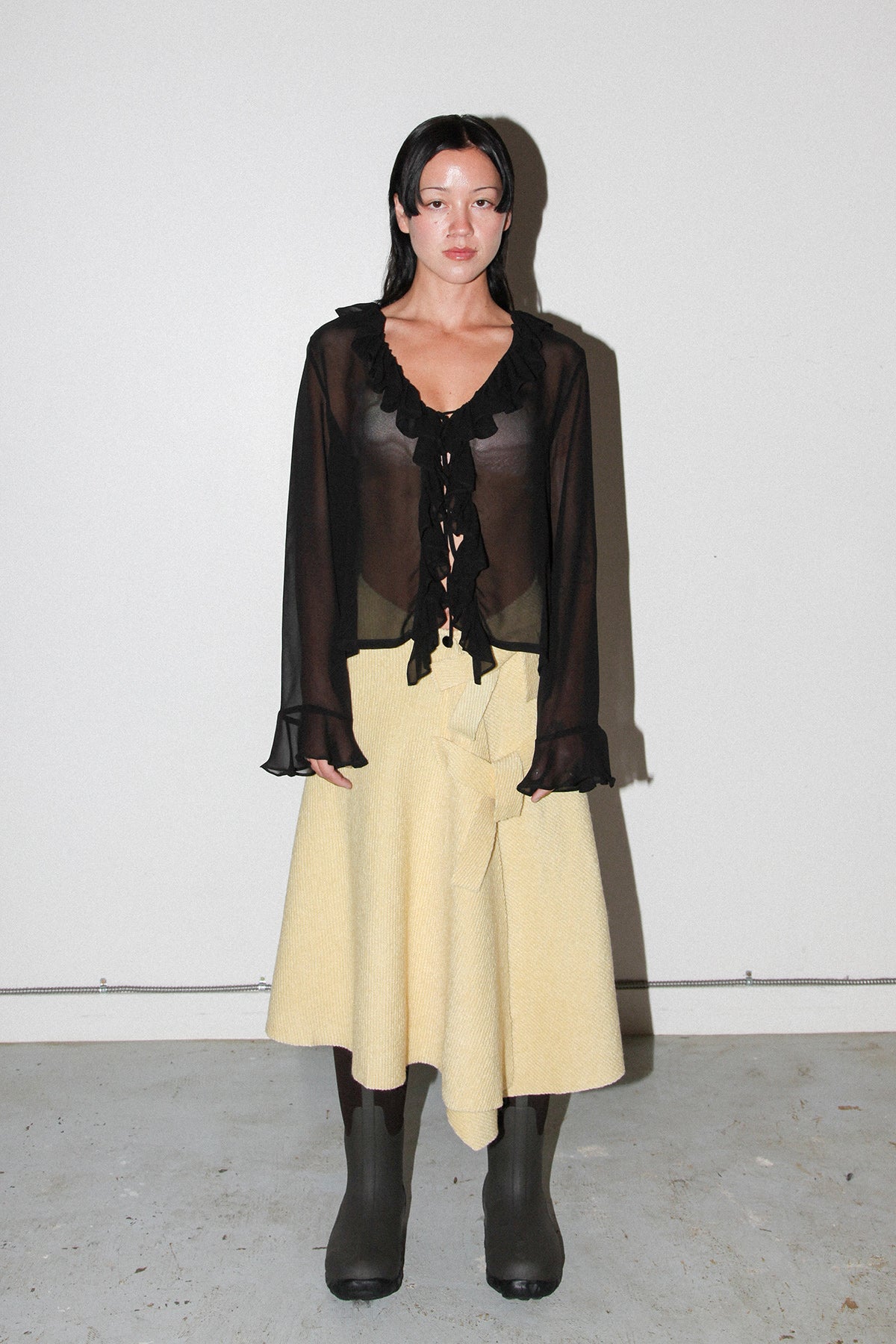 KkCo Slope Wrap Skirt - Butter