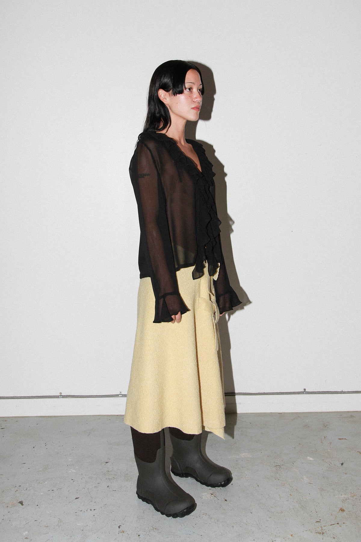 KkCo Slope Wrap Skirt - Butter