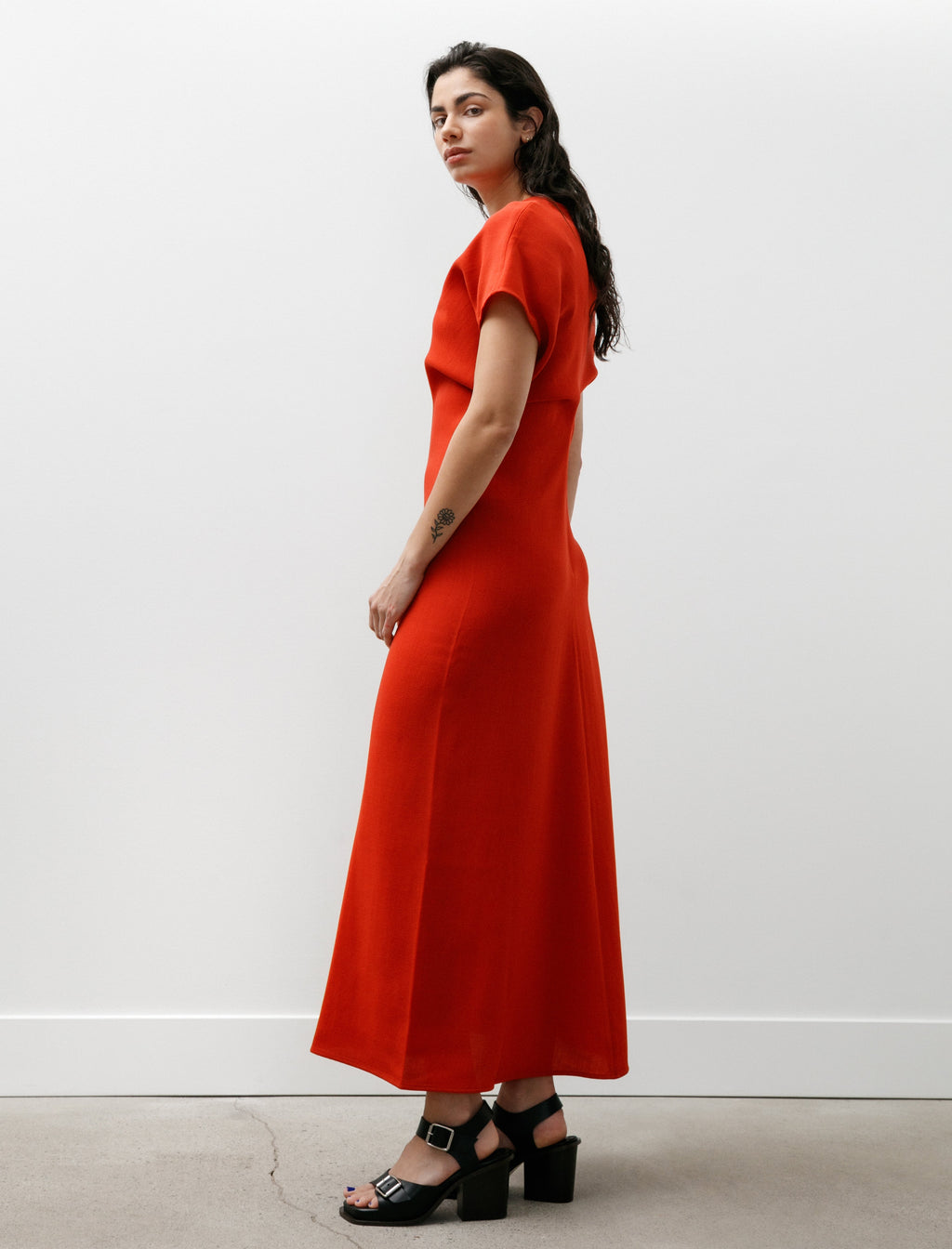 Totême Slouch Waist Wool Dress