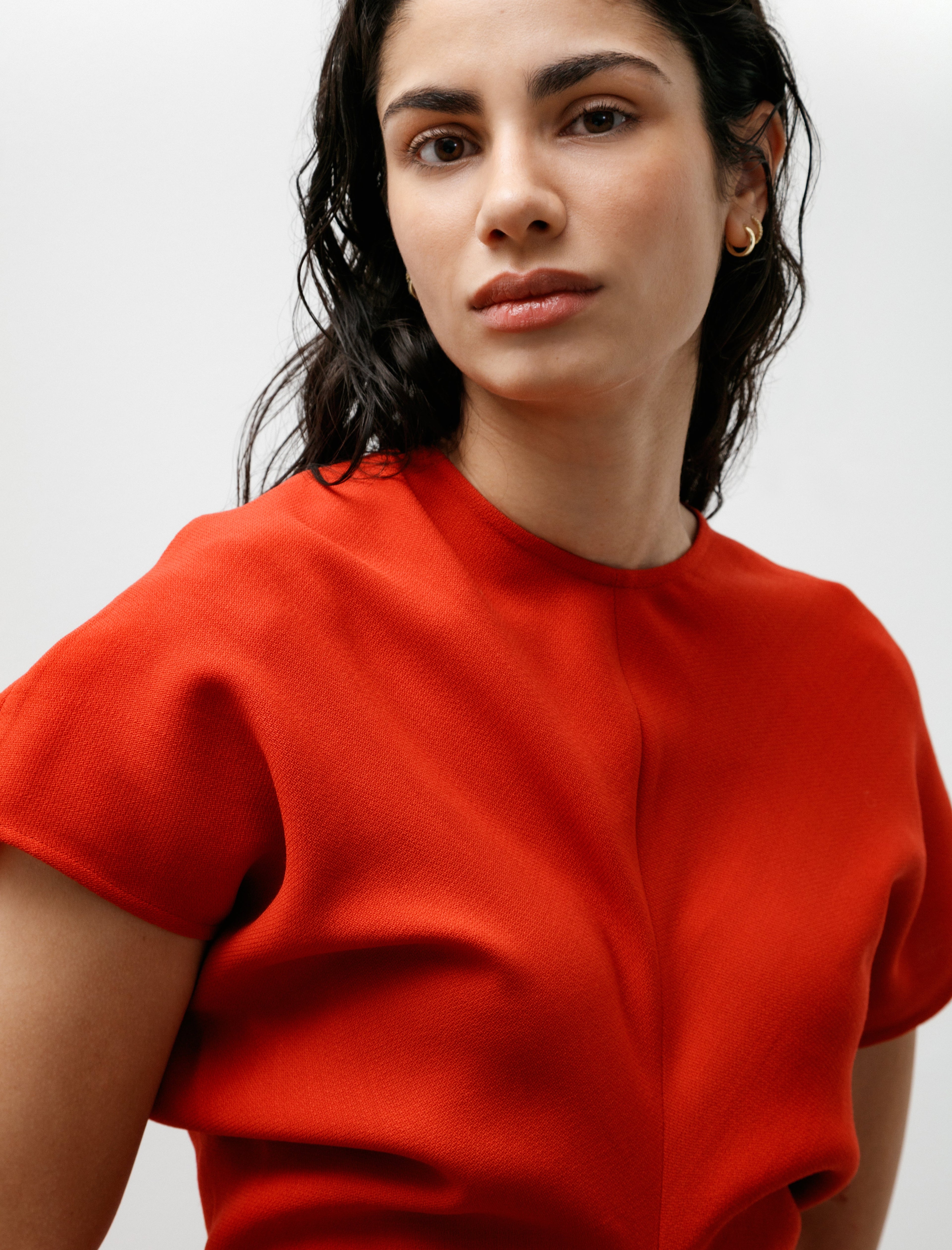 Totême Slouch Waist Wool Dress