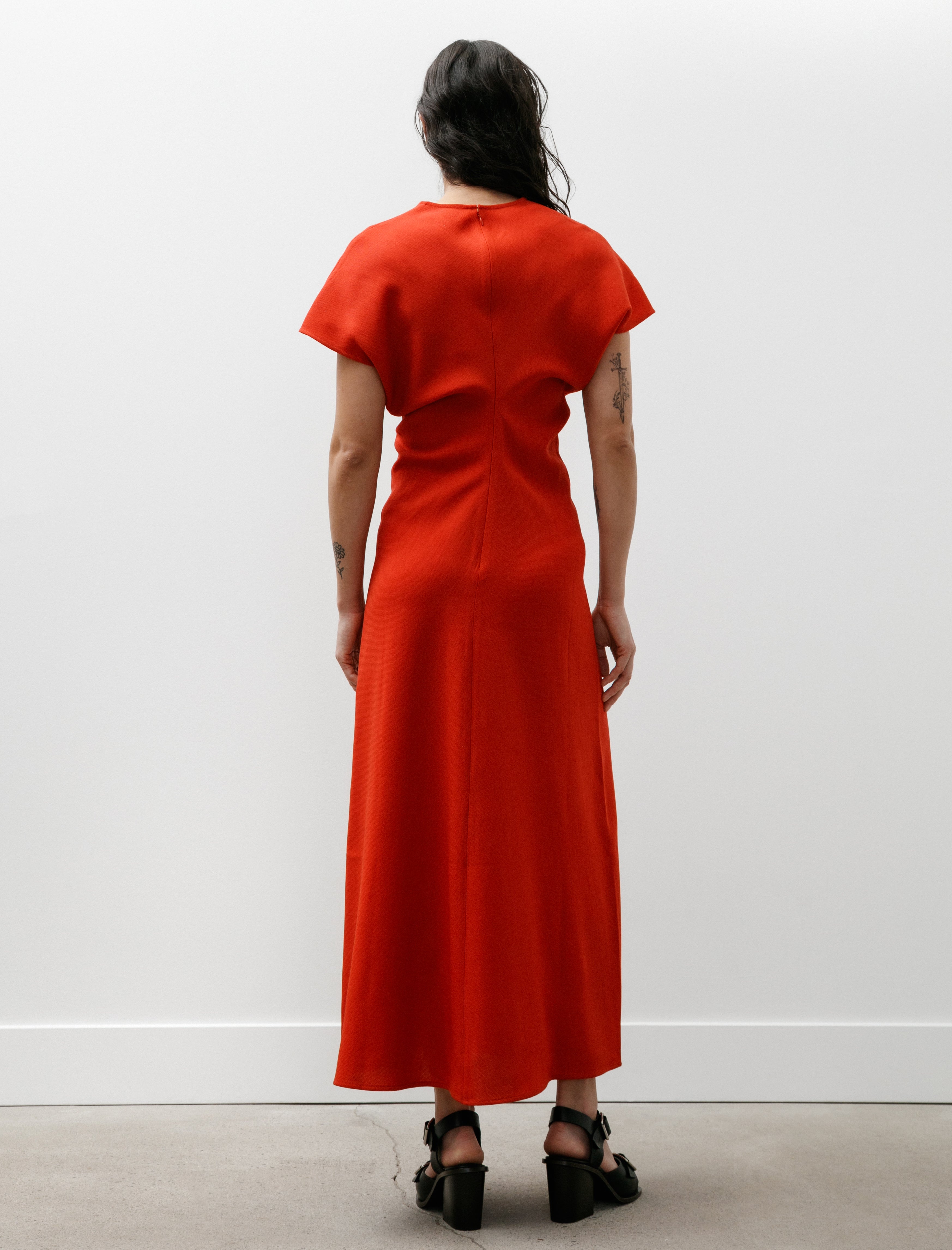 Totême Slouch Waist Wool Dress