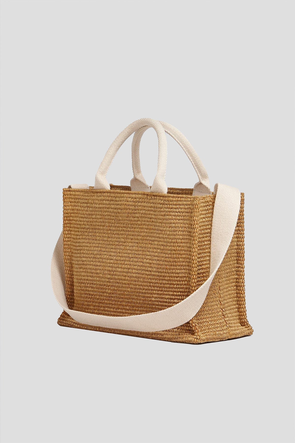 Marni Small Raffia Tote Bag - Raw Sienna