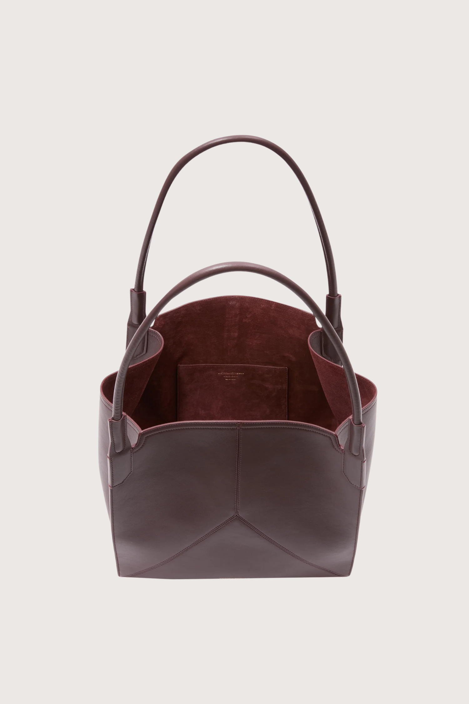 Victoria Beckham Small Victoria Soft Calf Leather Tote - Burgundy