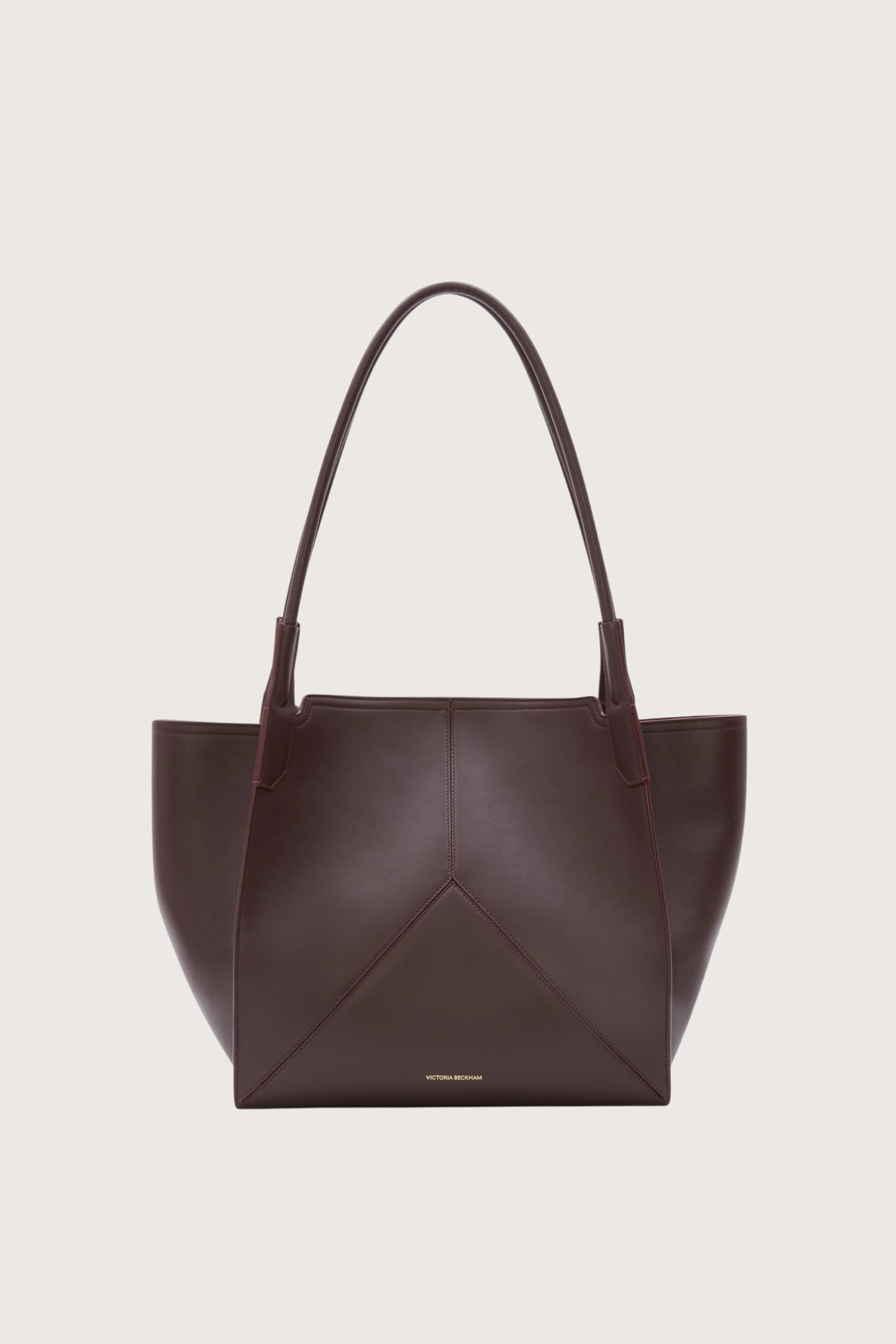 Victoria Beckham Small Victoria Soft Calf Leather Tote - Burgundy