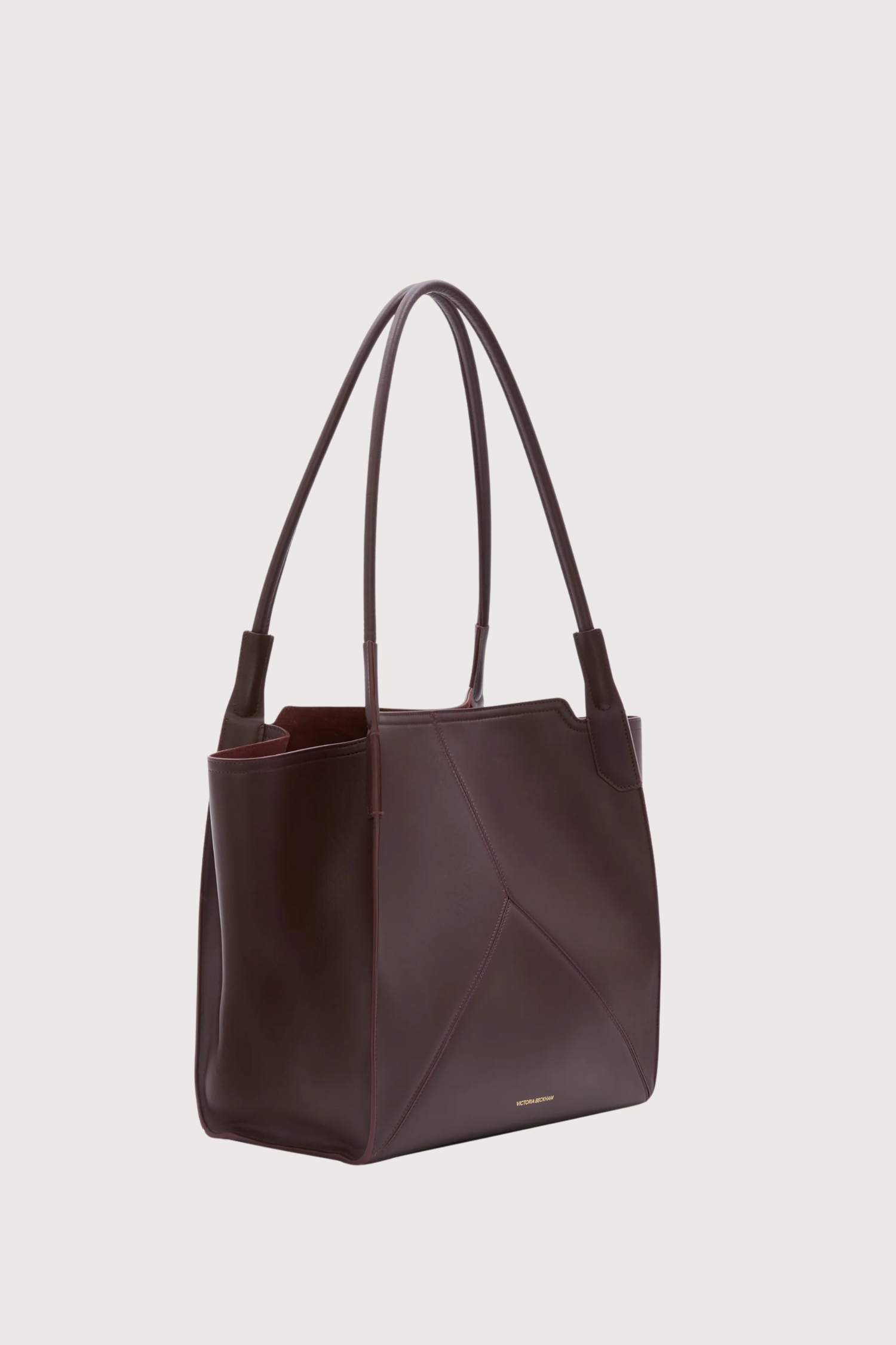 Victoria Beckham Small Victoria Soft Calf Leather Tote - Burgundy