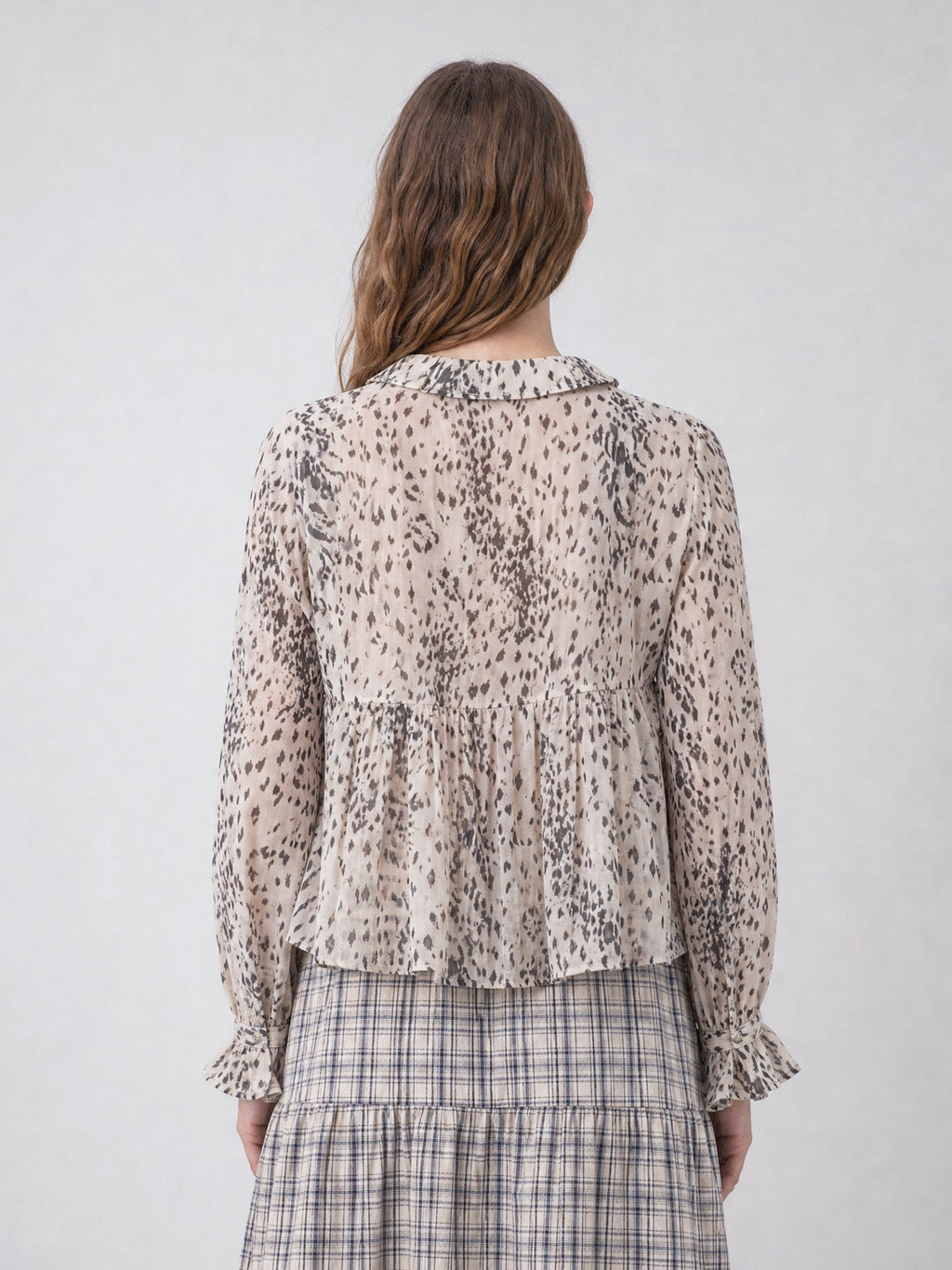 Carmen Says Snow Blouse - Leopard