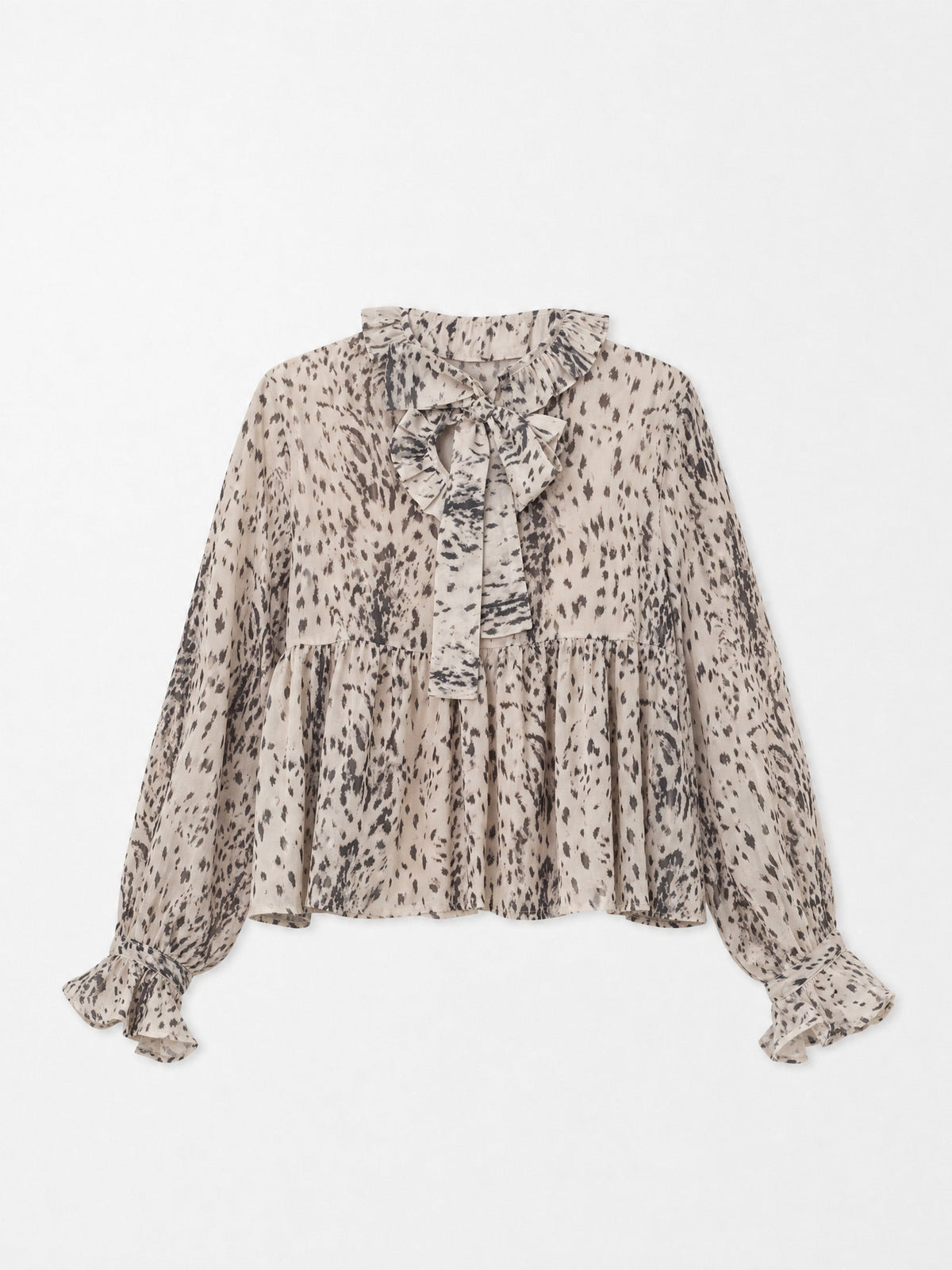 Carmen Says Snow Blouse - Leopard