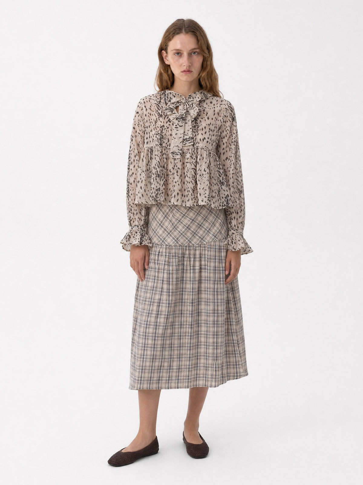 Carmen Says Snow Blouse - Leopard