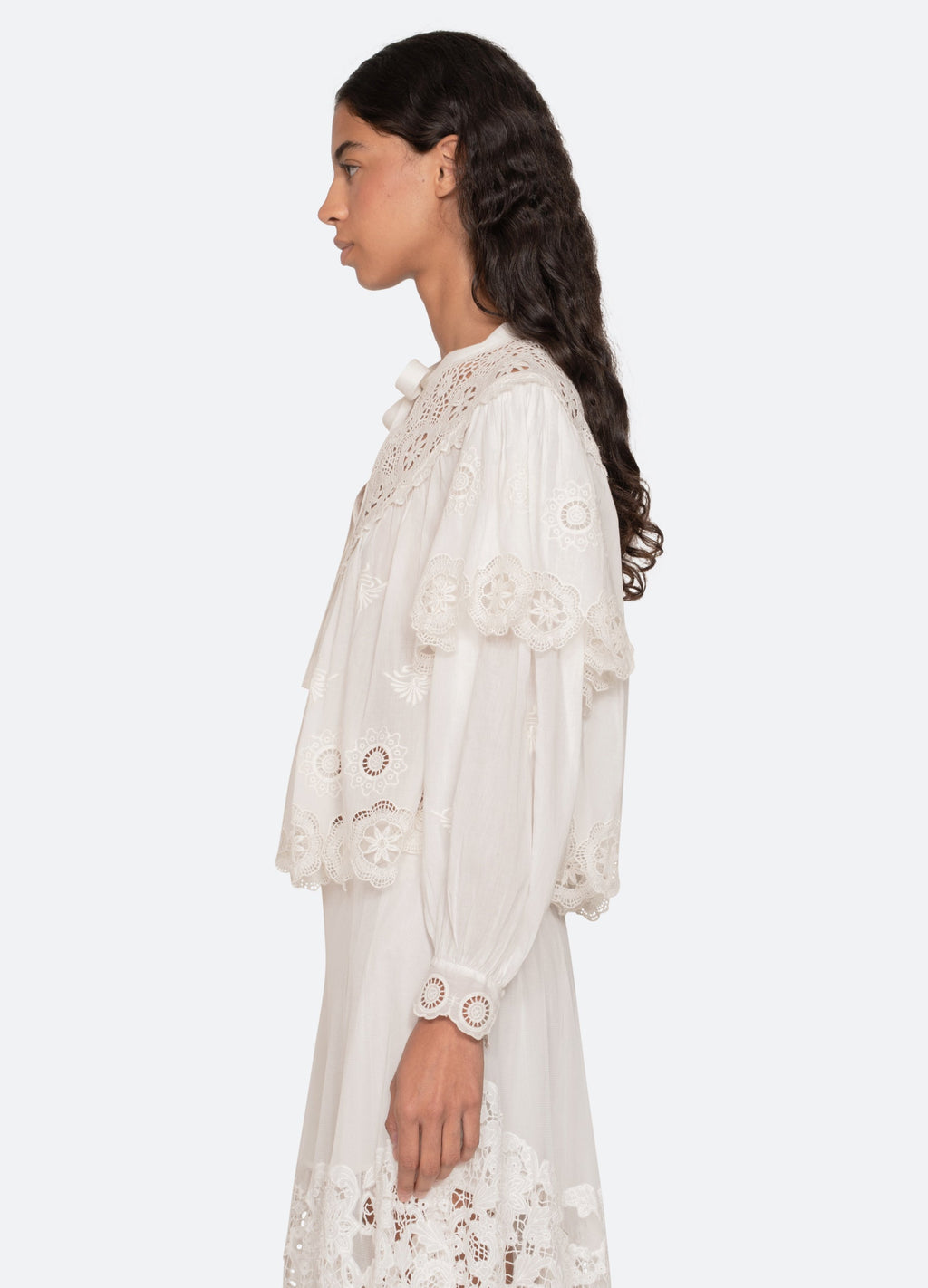 Sea NY Sofia L/S Top - Cream