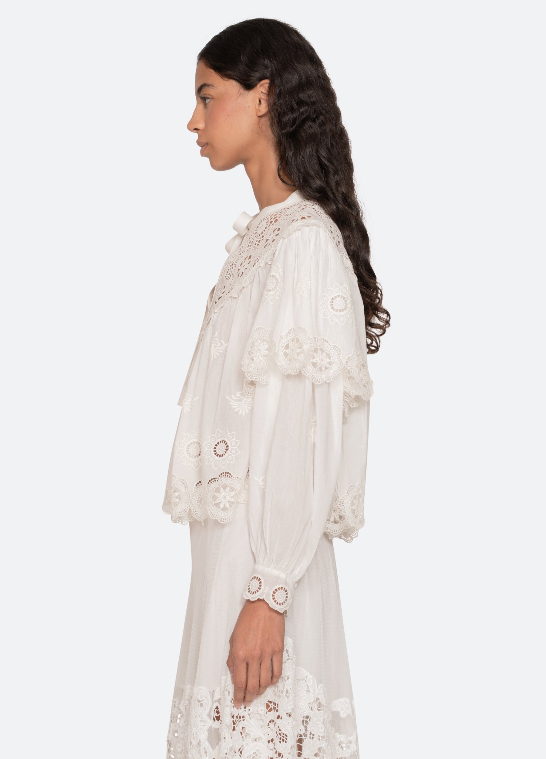Sea NY Sofia L/S Top - Cream