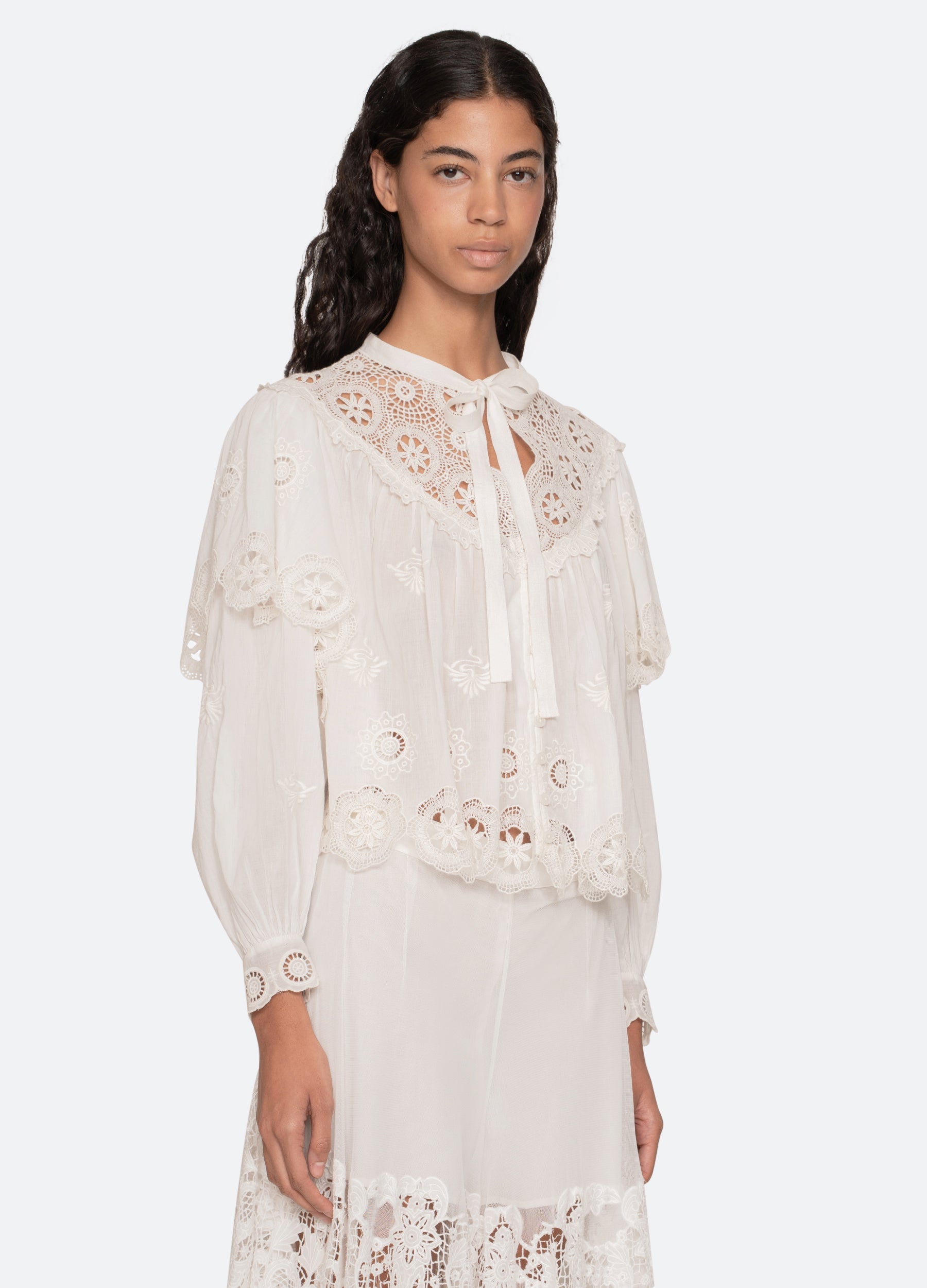Sea NY Sofia L/S Top - Cream