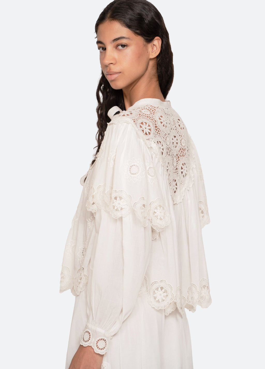 Sea NY Sofia L/S Top - Cream