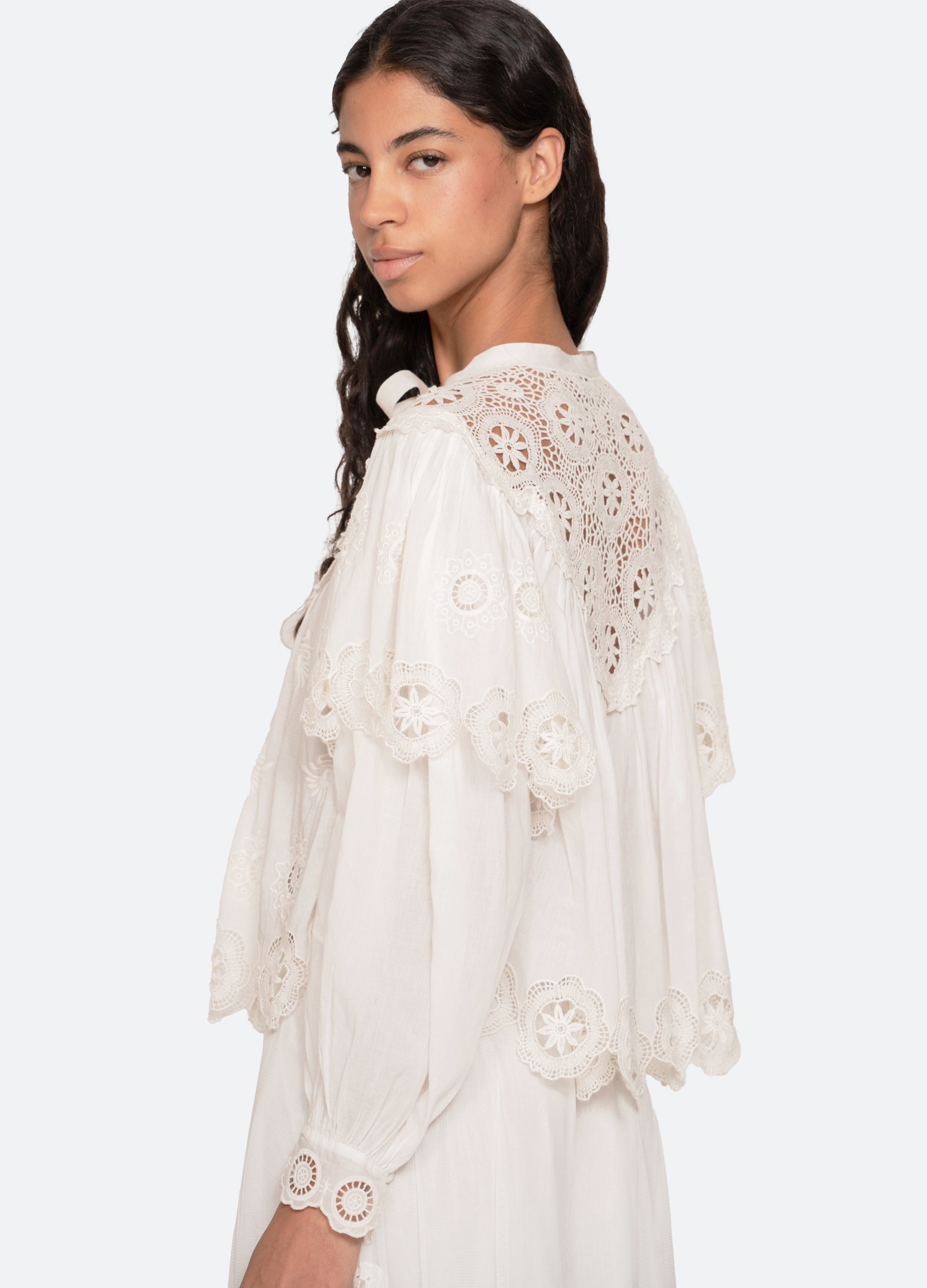 Sea NY Sofia L/S Top - Cream