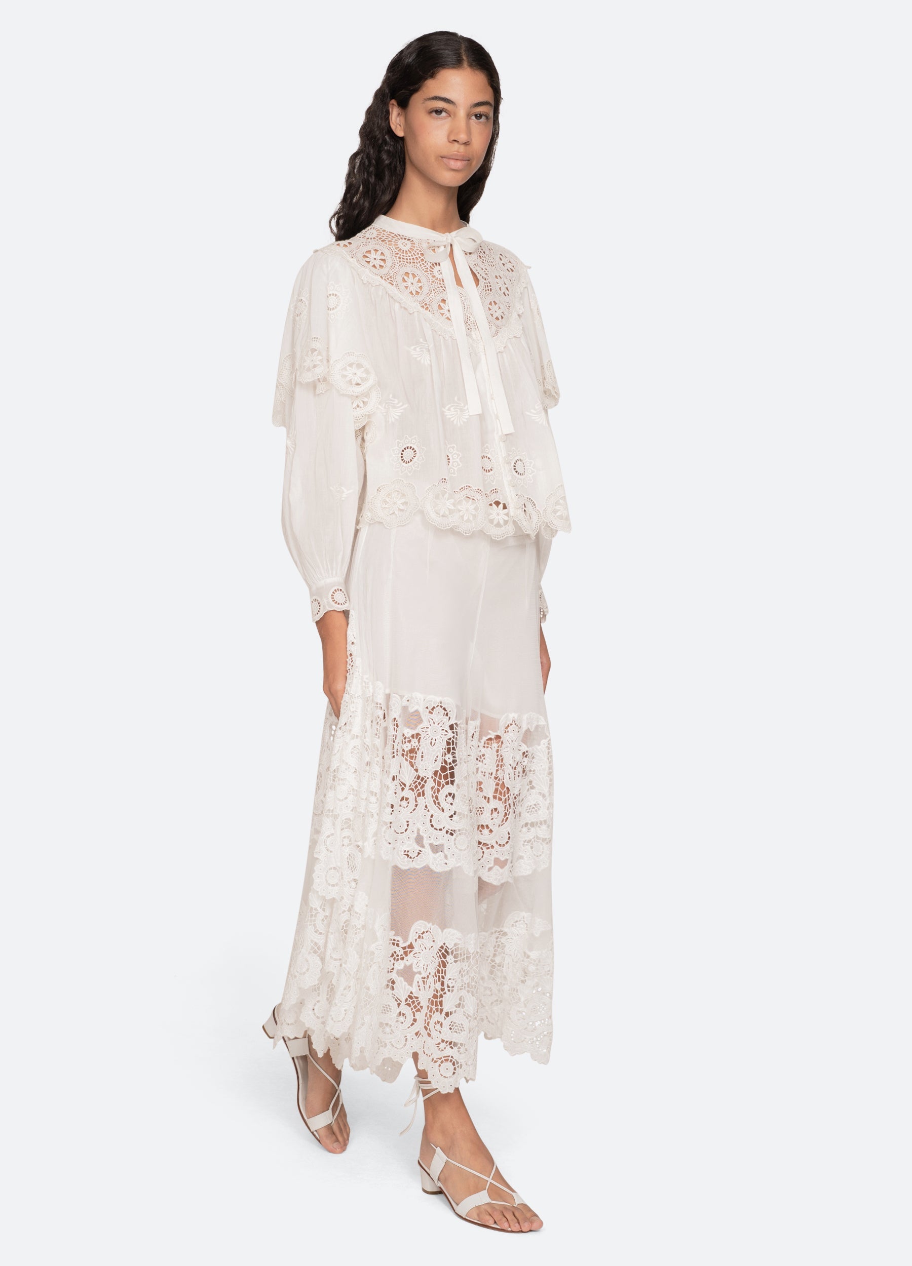 Sea NY Sofia L/S Top - Cream