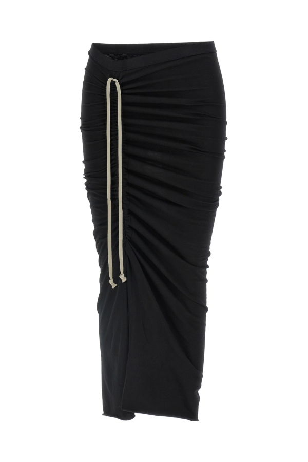 Rick Owens Soft Edfu Skirt - Black