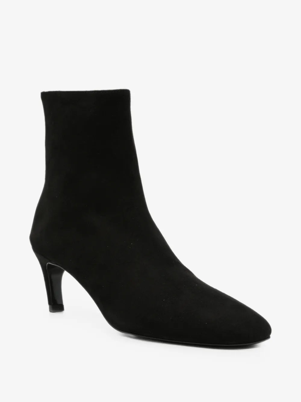 Totême Soft Suede Ankle Boots - Black