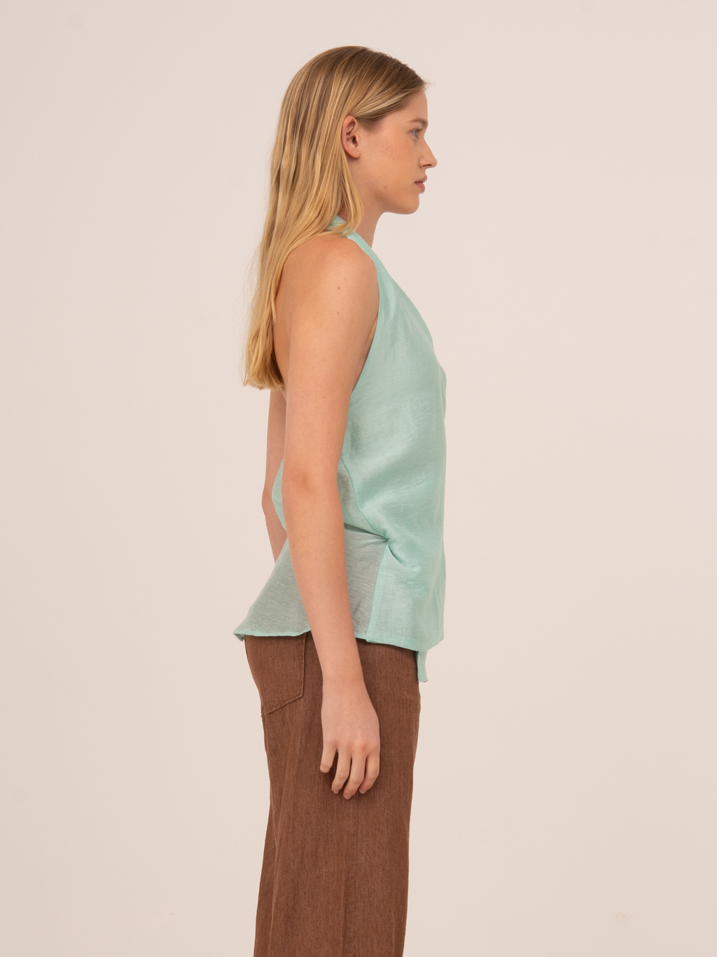 Carmen Says Solea Mint Wrap Top