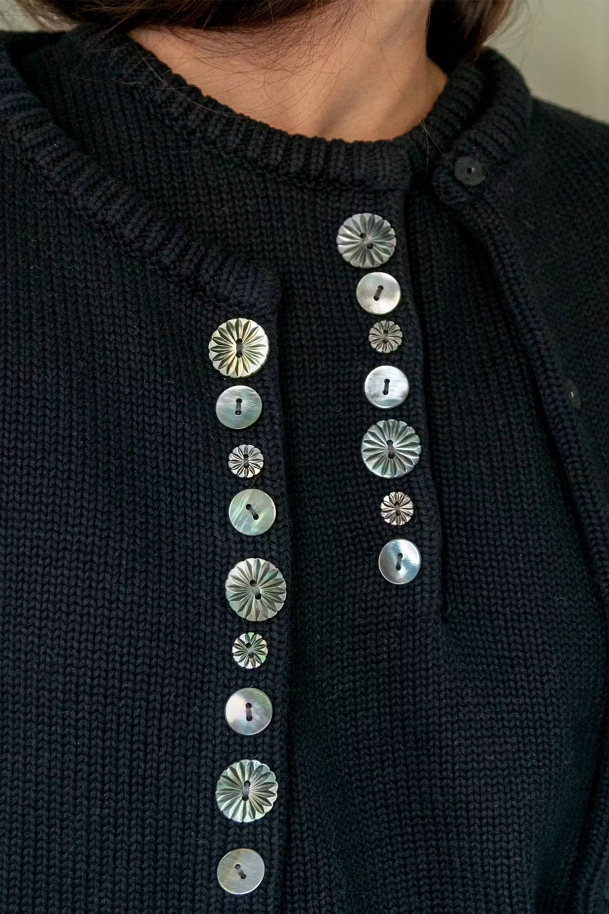 DEMYLEE Soleil Cotton Cardigan - Black