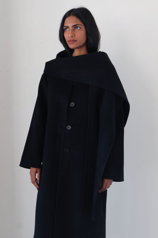Sophie Rue Kole Wool-Cashmere Scarf Coat