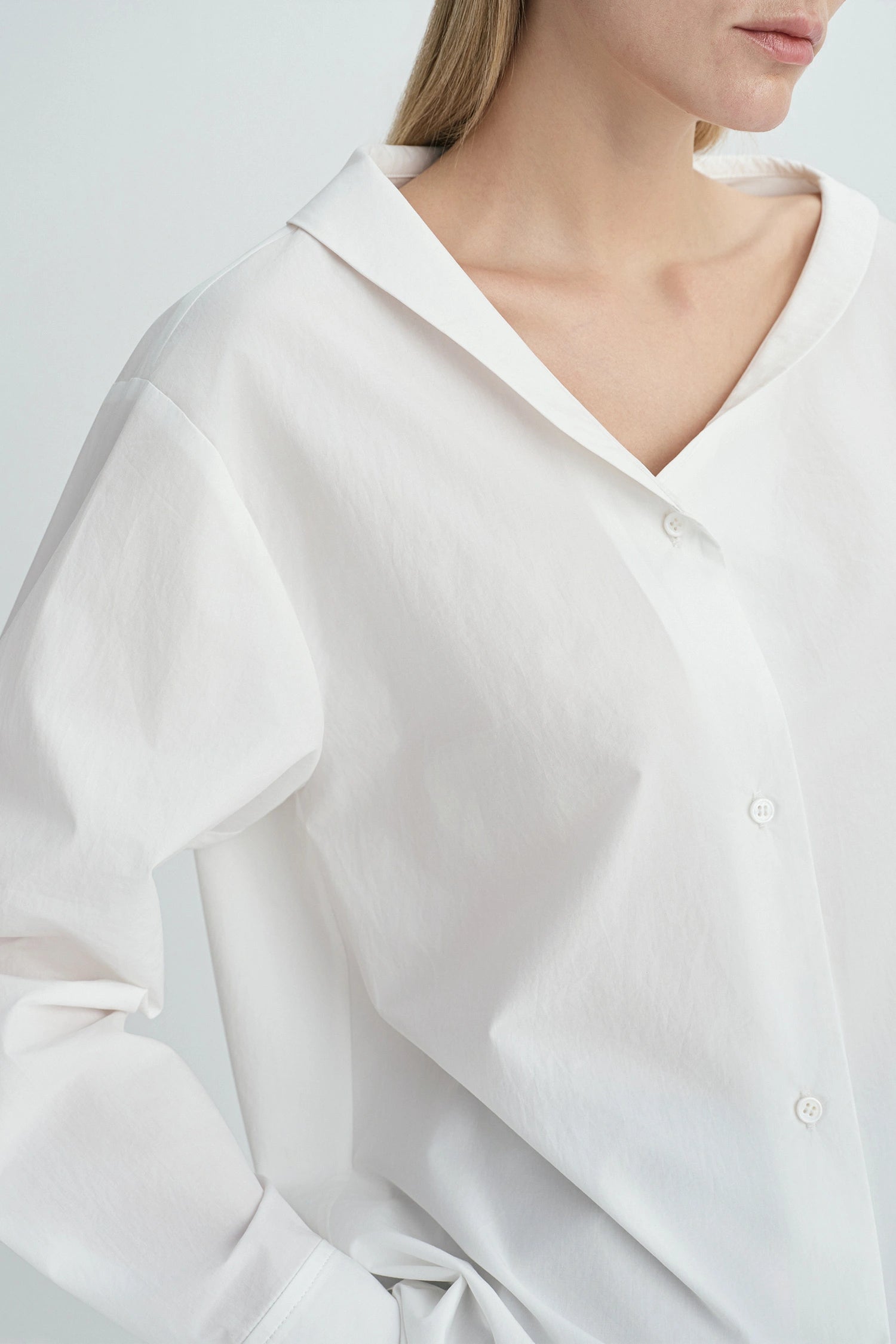 Sophie Rue Liora Asymmetric Neck Button Up