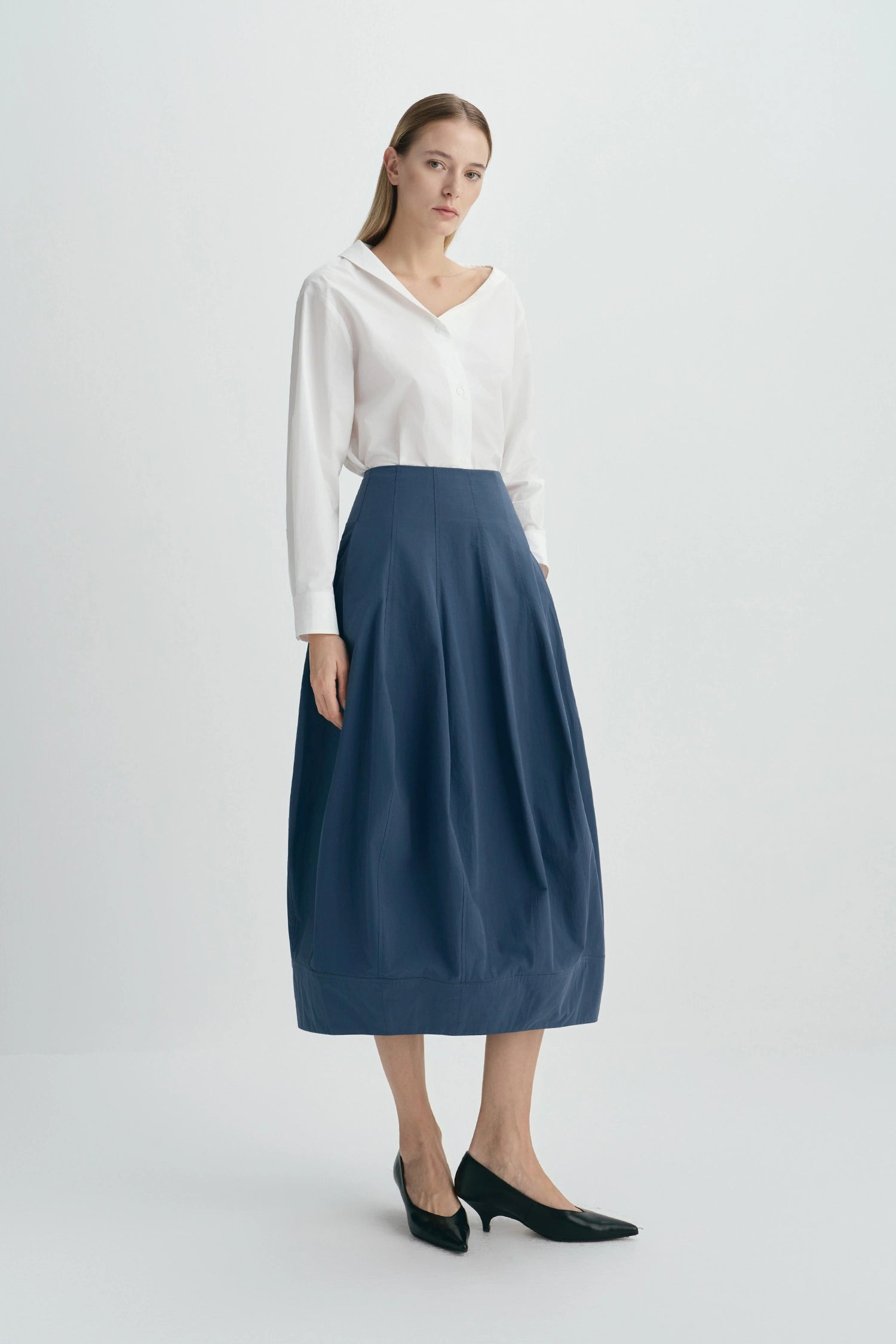 Sophie Rue Liora Asymmetric Neck Button Up
