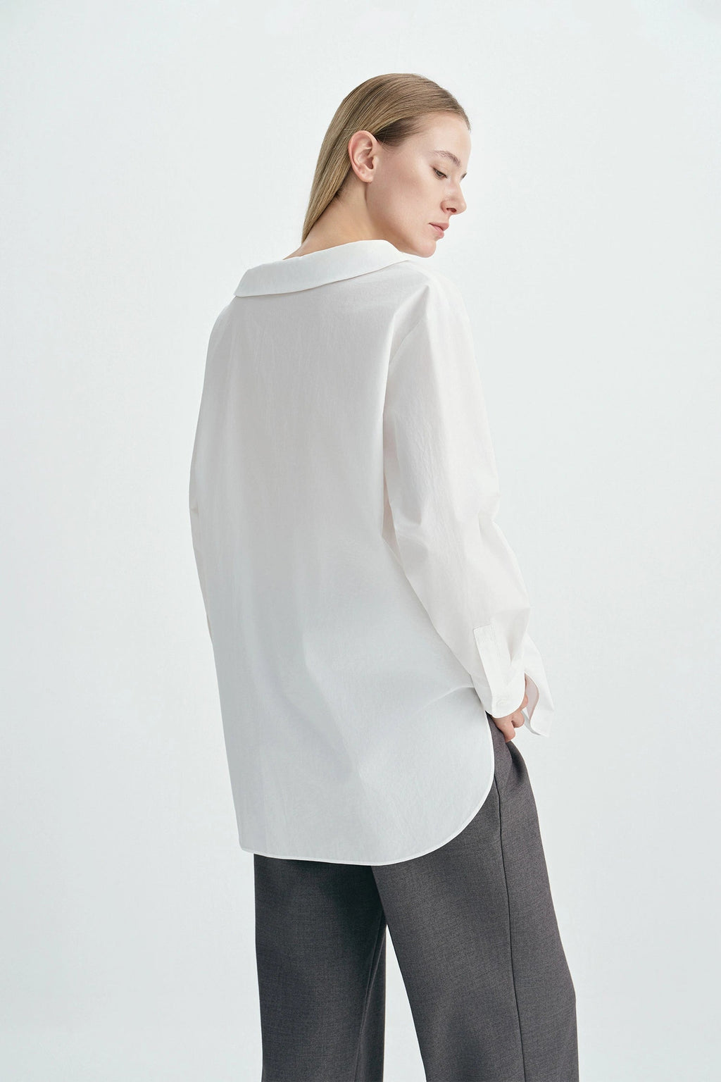 Sophie Rue Liora Asymmetric Neck Button Up