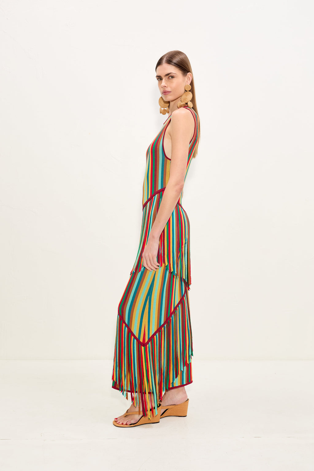Simon Miller Spiral Knit Dress - Vibrant Multi Stripe